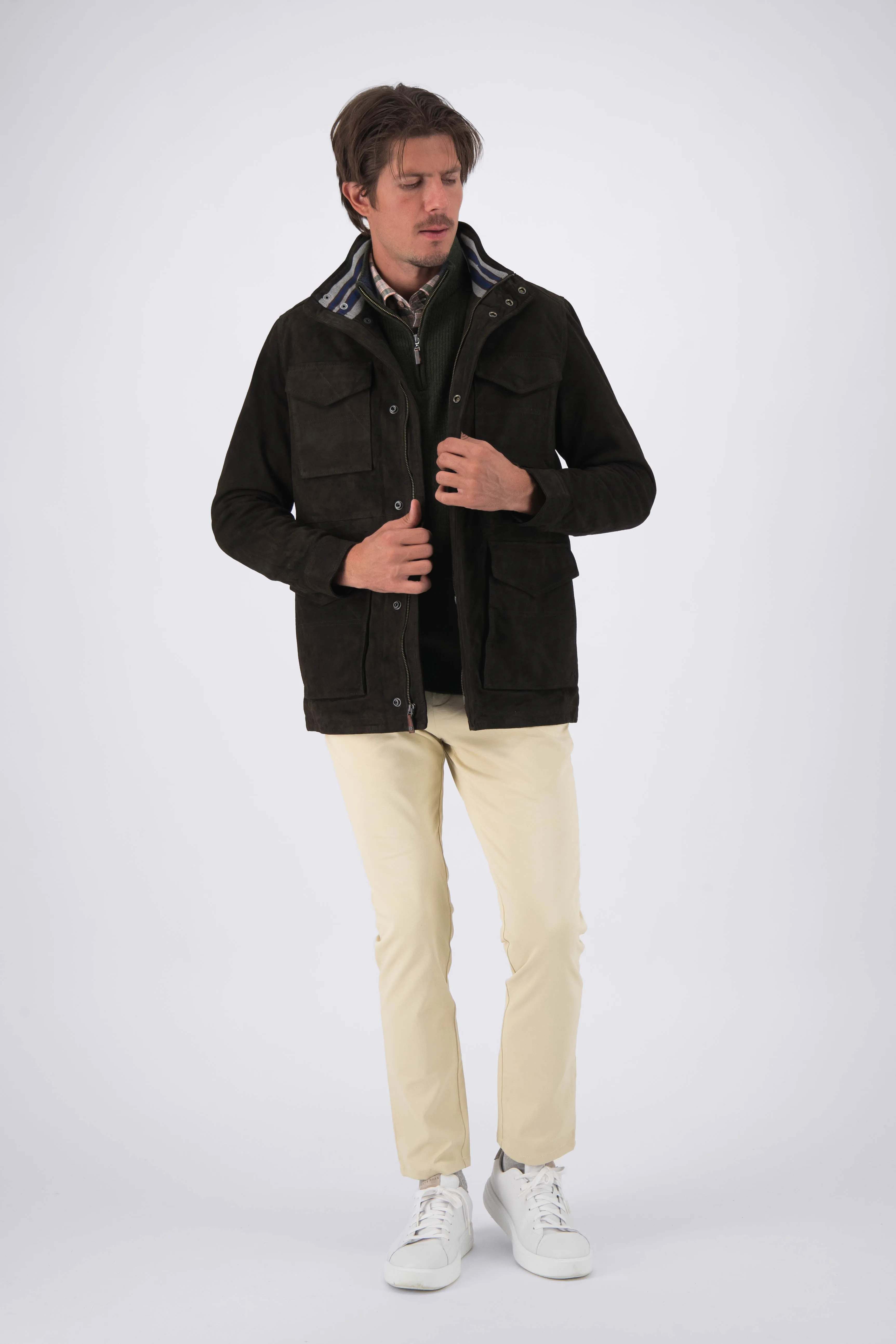 Antwerp Suede Field Coat sold by Turtleson product image thumbnail 3