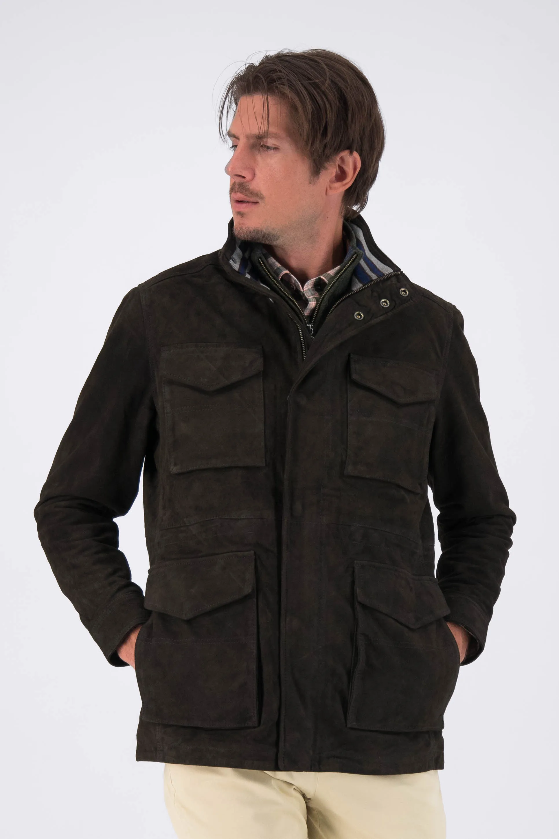Antwerp Suede Field Coat sold by Turtleson product image thumbnail 2