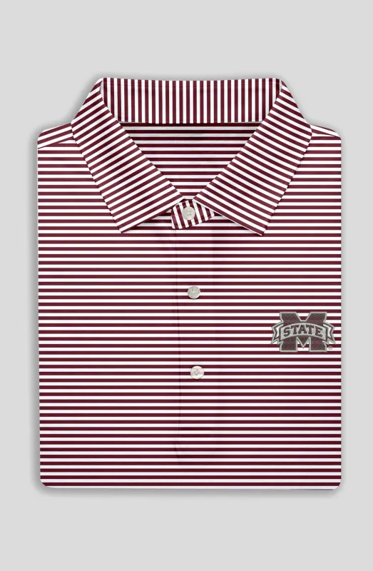 Edward Performance Polo - Mississippi State University sold by Turtleson