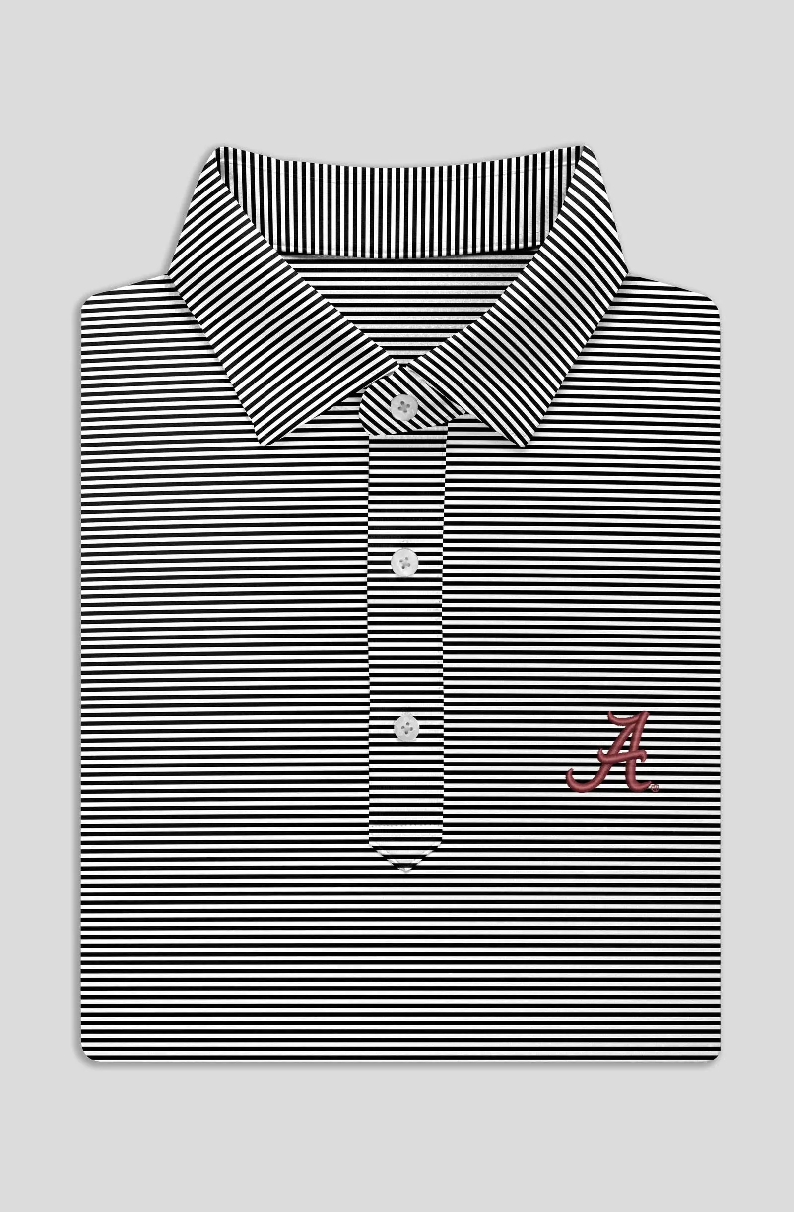 Carter Stripe Performance Polo - University of Alabama sold by Turtleson product image thumbnail 3