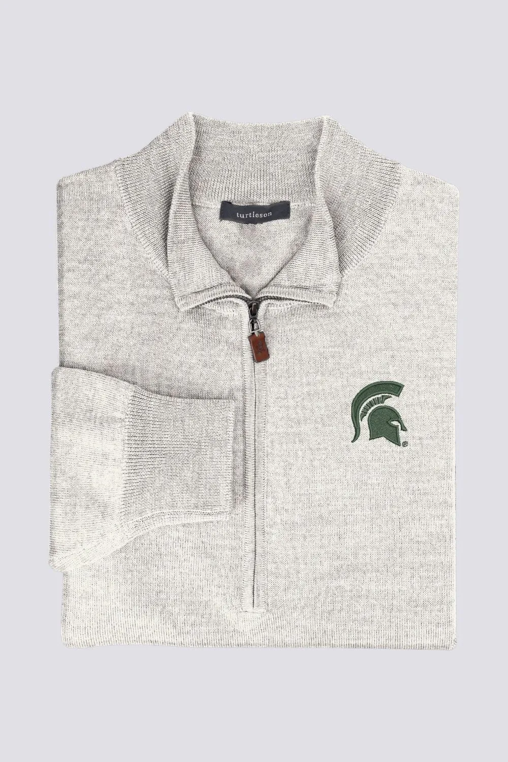 Merino Quarter-Zip - Michigan State University sold by Turtleson