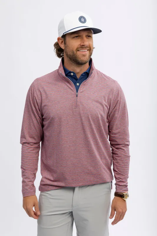 Avery Stripe Quarter-Zip sold by Turtleson