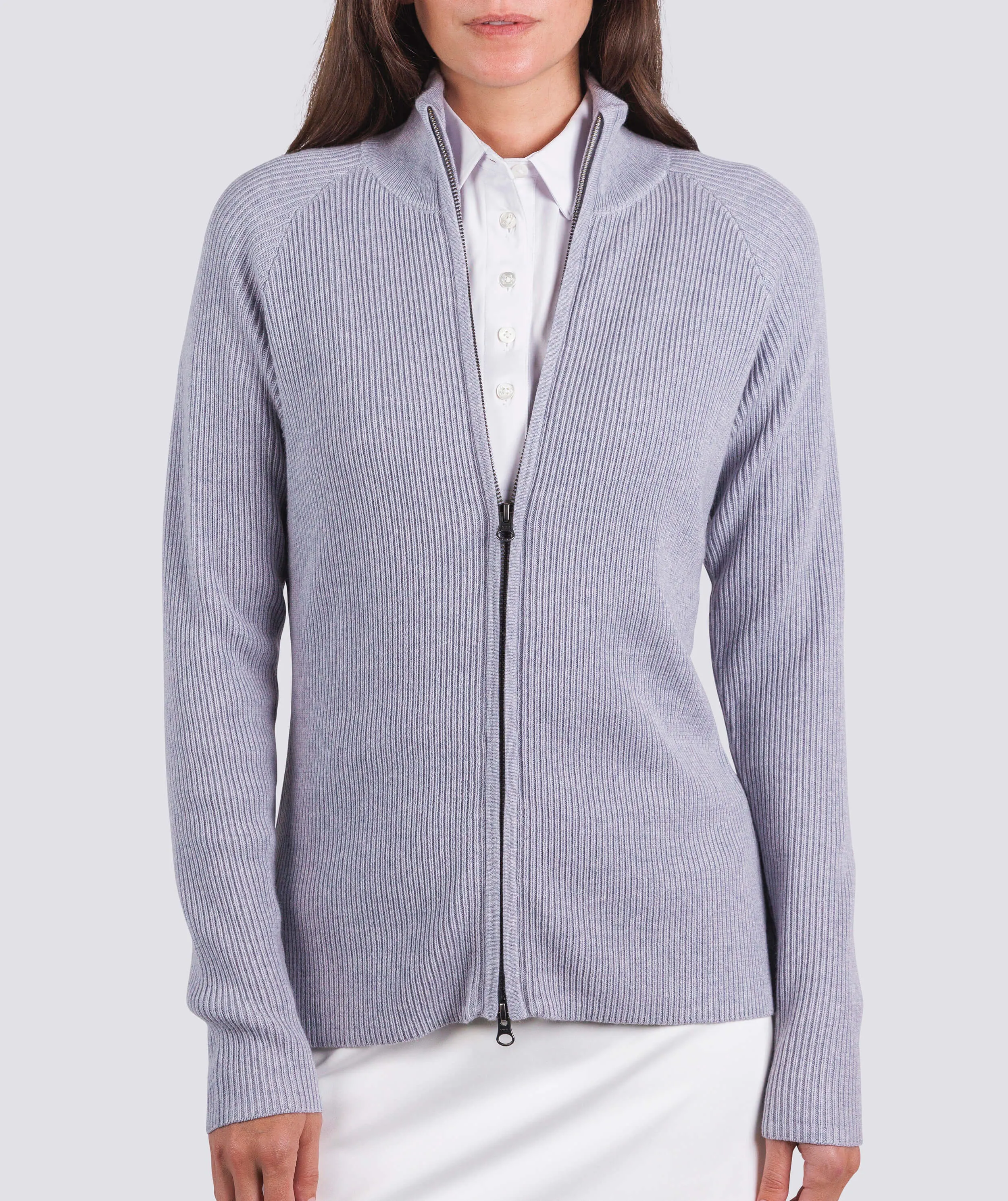 Women's Brandy Rib Full-Zip Sweater sold by Turtleson
