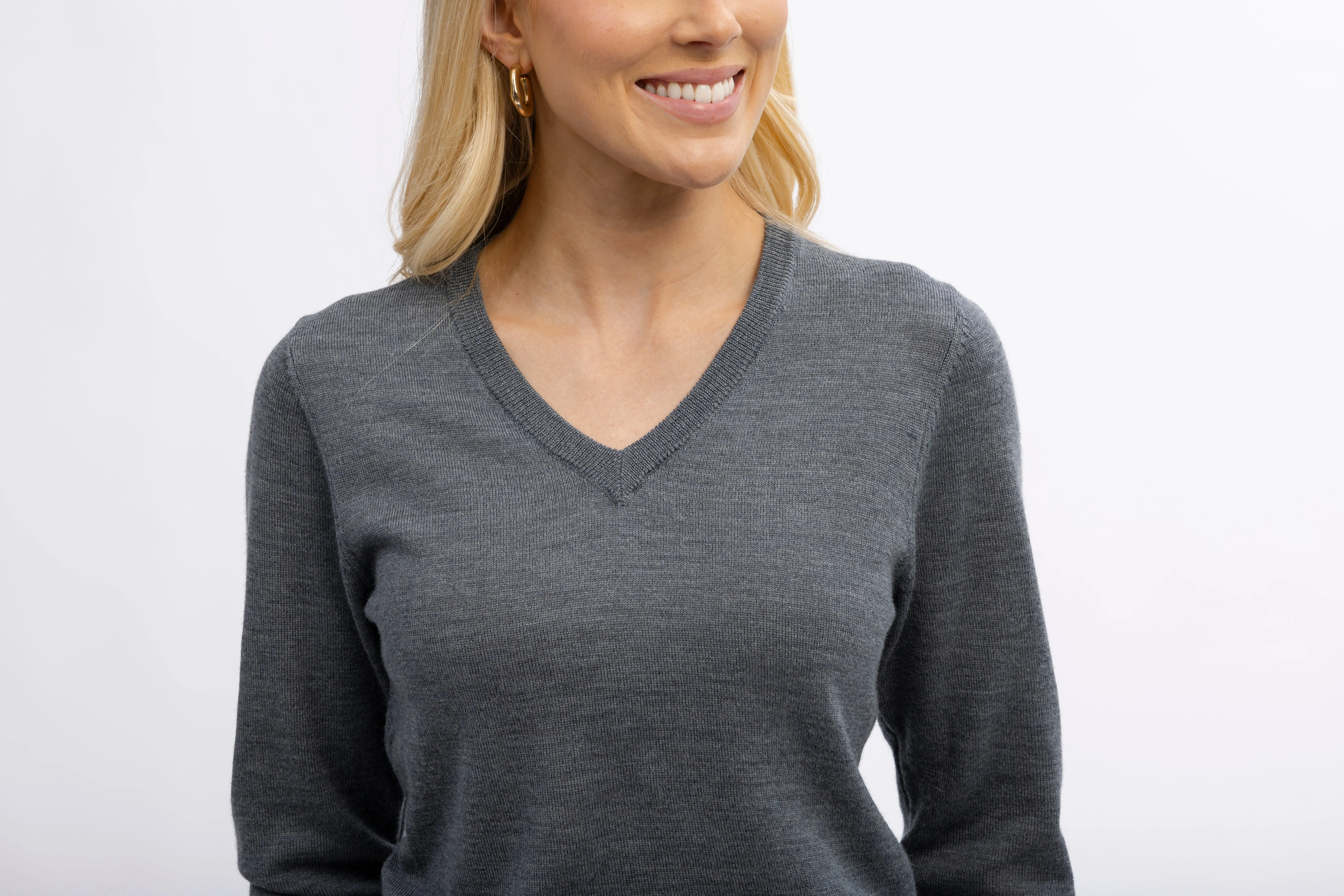 Women's Merino V-Neck Sweater sold by Turtleson product image thumbnail 5