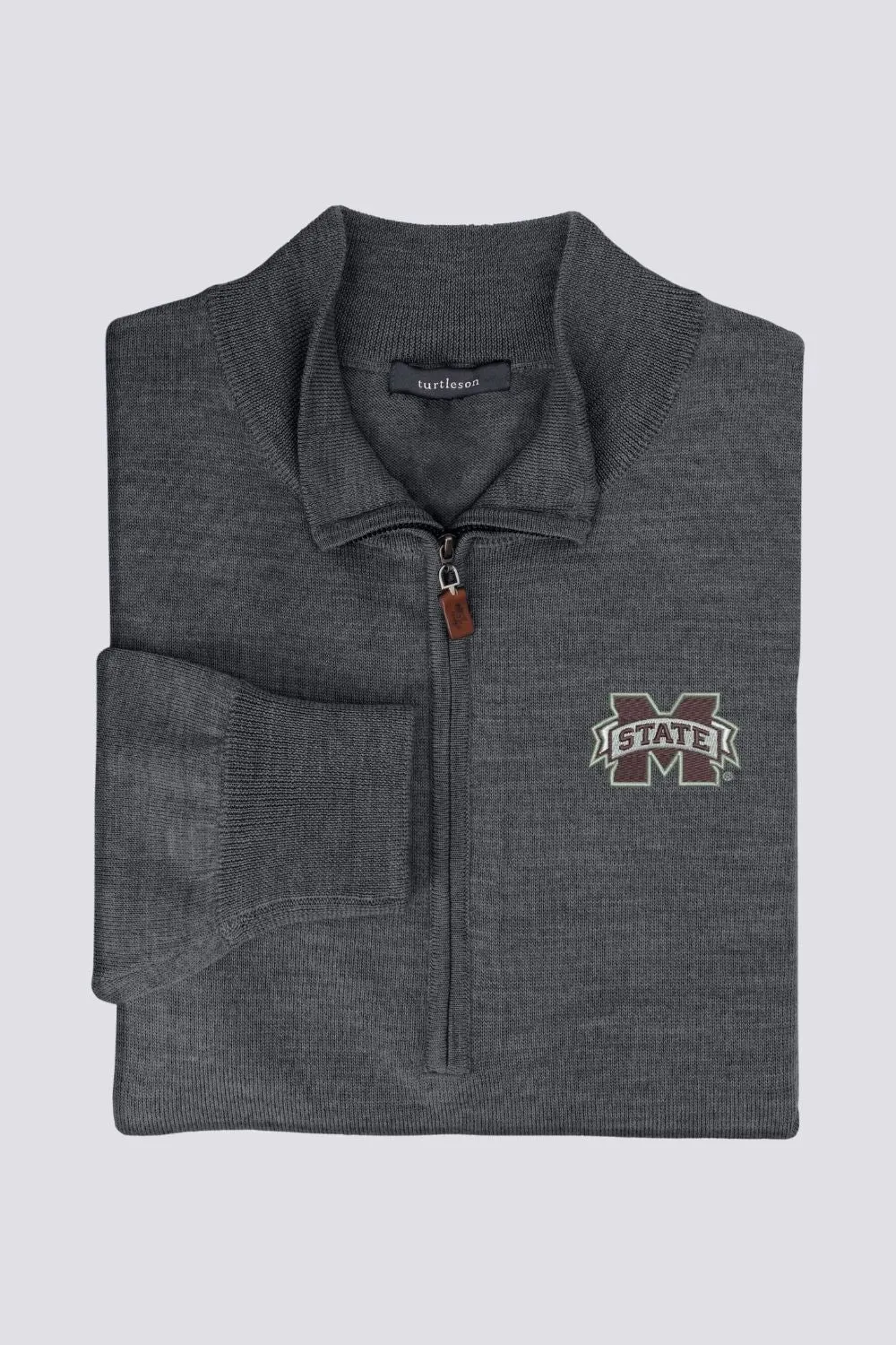 Merino Quarter-Zip - Mississippi State University sold by Turtleson
