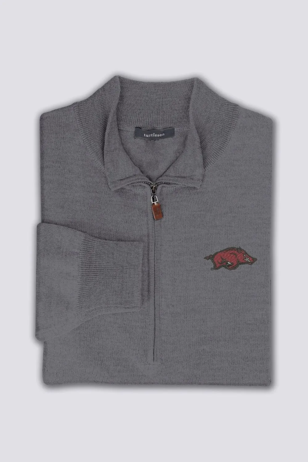 Merino Quarter-Zip - University of Arkansas sold by Turtleson product image thumbnail 4