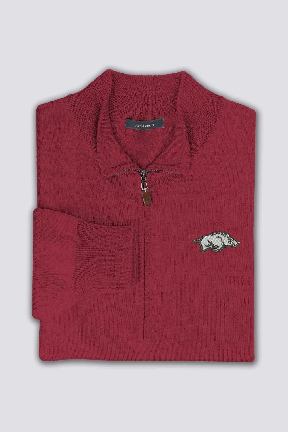 Merino Quarter-Zip - University of Arkansas sold by Turtleson product image thumbnail 3