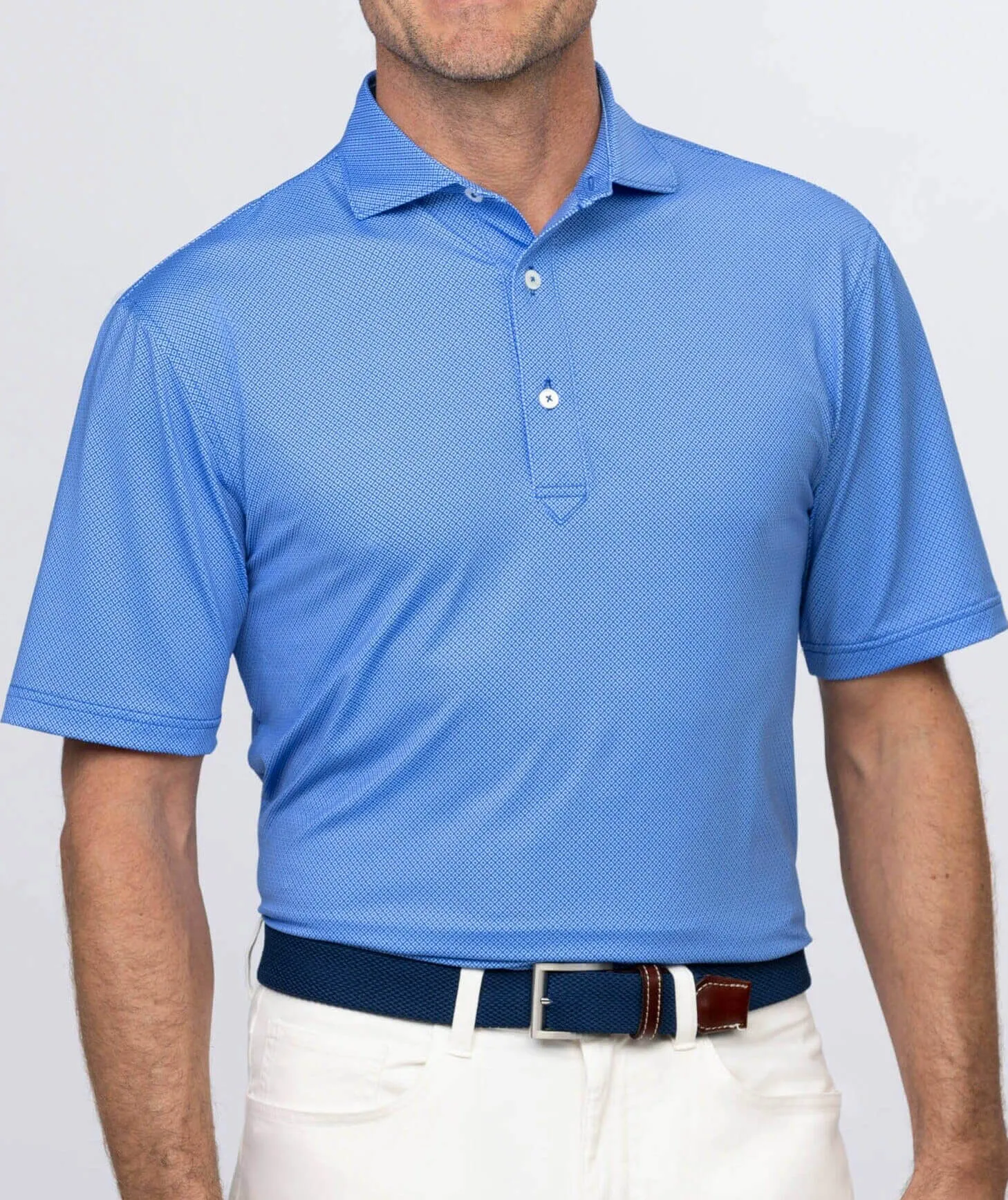 Clarence Mini Diamond Jacquard Performance Polo - Shop The Look sold by Turtleson product image thumbnail 4