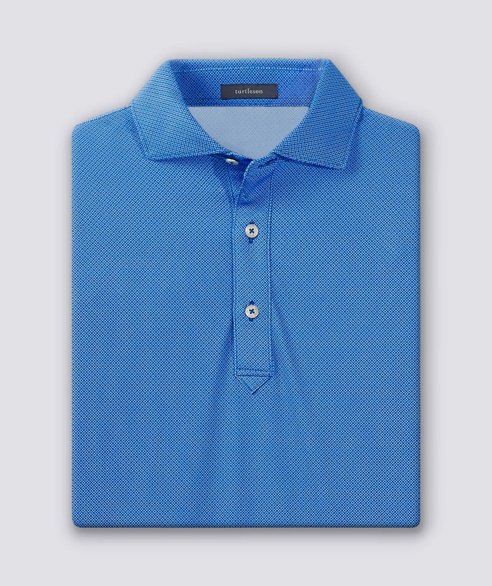 Clarence Mini Diamond Jacquard Performance Polo - Shop The Look sold by Turtleson