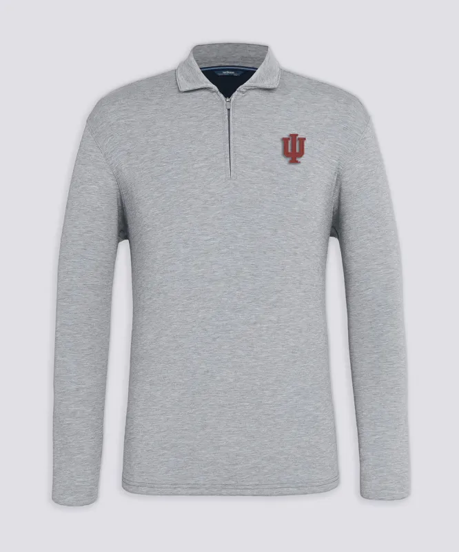 Stirling Sport Zip Polo - Indiana Hoosiers sold by Turtleson