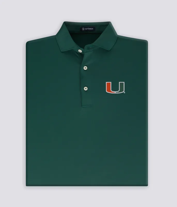 Victory Performance Polo - Miami Hurricanes sold by Turtleson