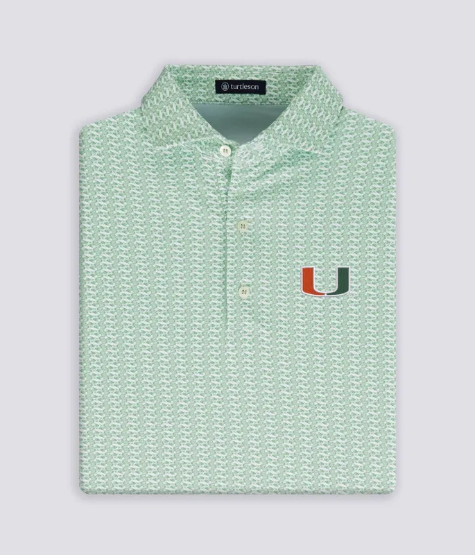 Oran Performance Polo - Miami Hurricanes sold by Turtleson