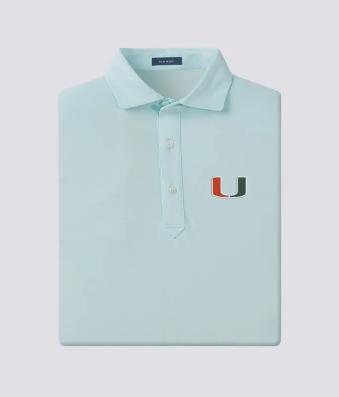 Lester Oxford Polo - Miami Hurricanes sold by Turtleson