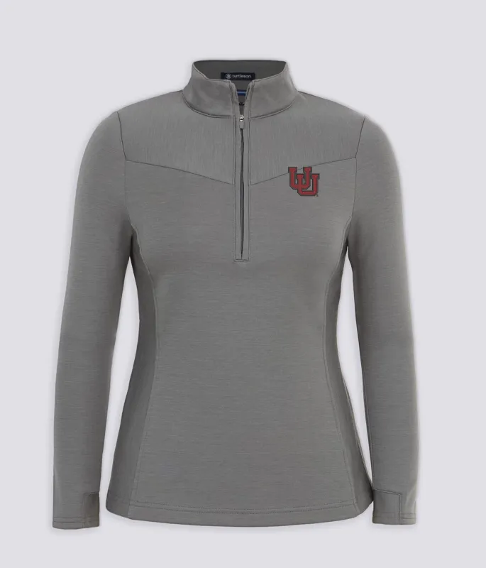 Womens Woolen Half Zip - Utah Utes sold by Turtleson