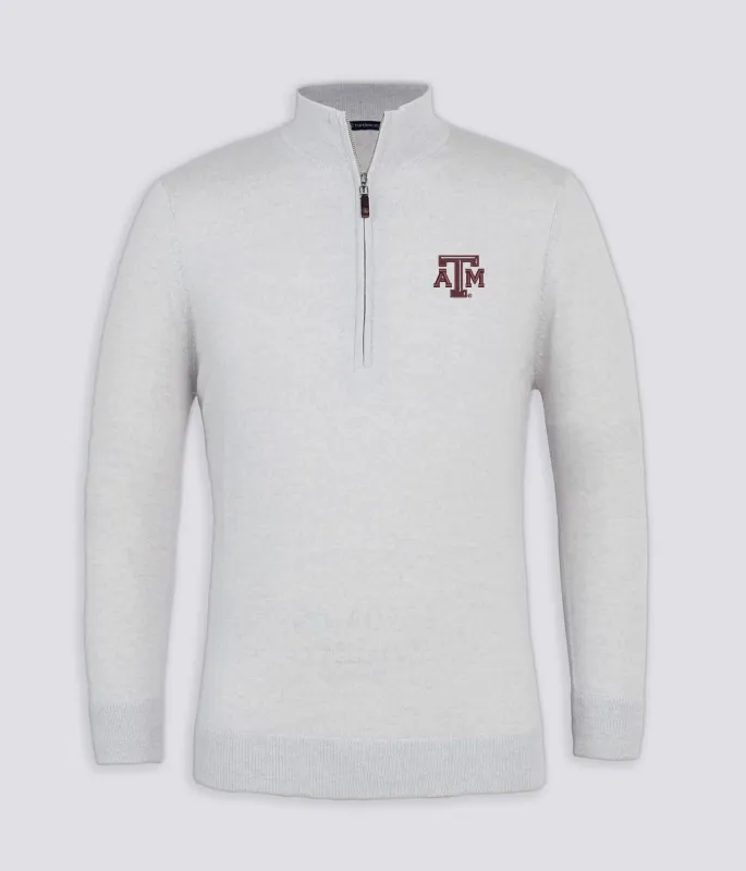 Marshall Quarter Zip Sweater - Texas A&M made by Turtleson