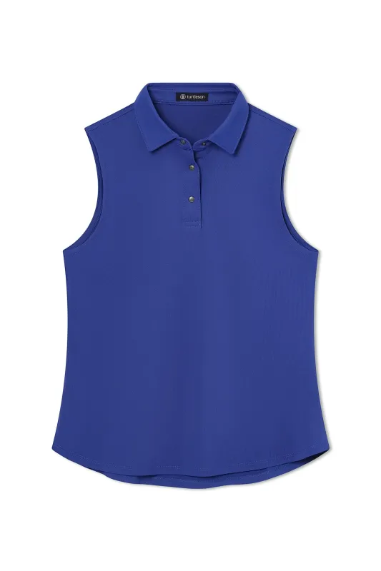 Hazel Sleeveless Snap Polo made by Turtleson