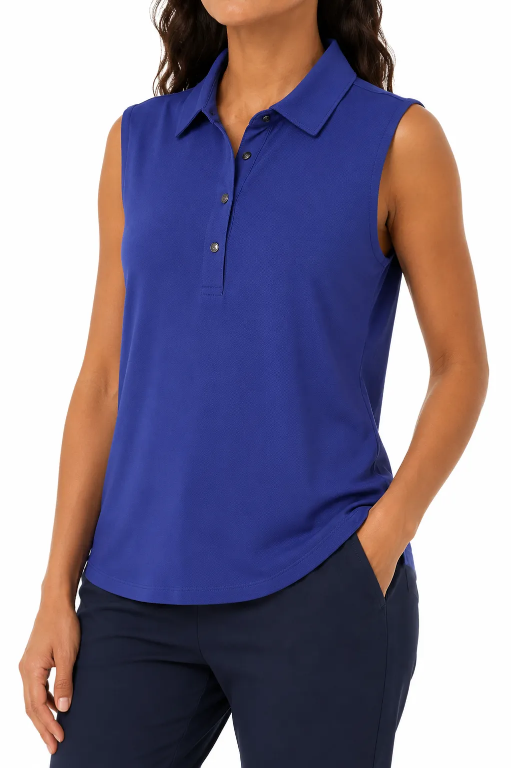 Hazel Sleeveless Snap Polo sold by Turtleson product image thumbnail 3