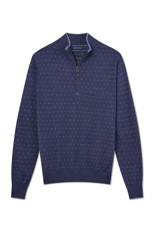 Solo Birdseye Quarter Zip made by Turtleson
