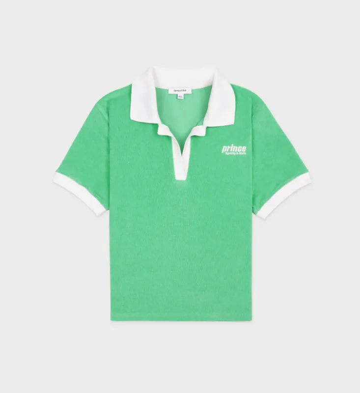 Prince Sporty Terry Polo - Clean Mint/White sold by Sporty and Rich