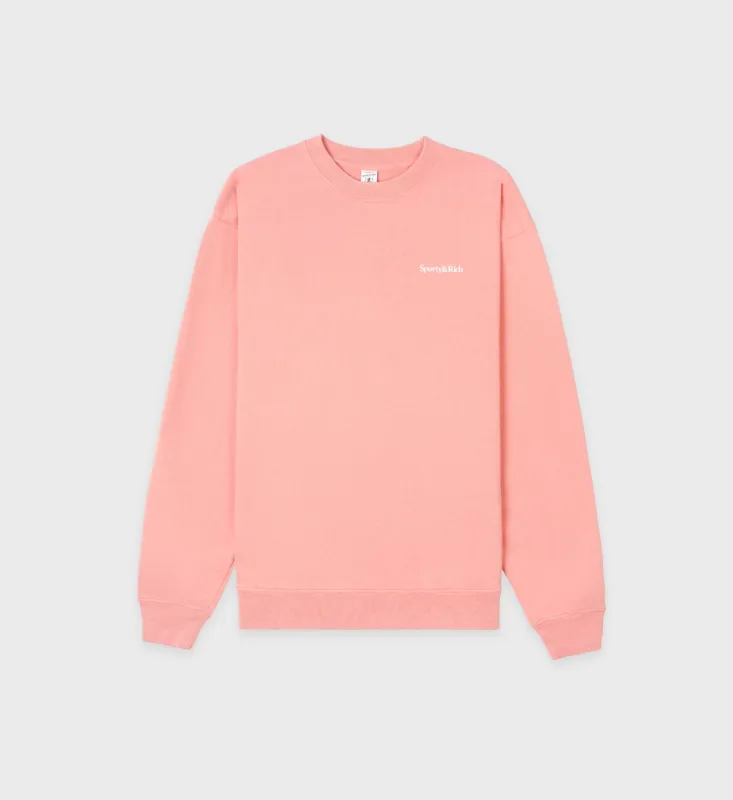 New Health Crewneck - Flamingo sold by Sporty and Rich