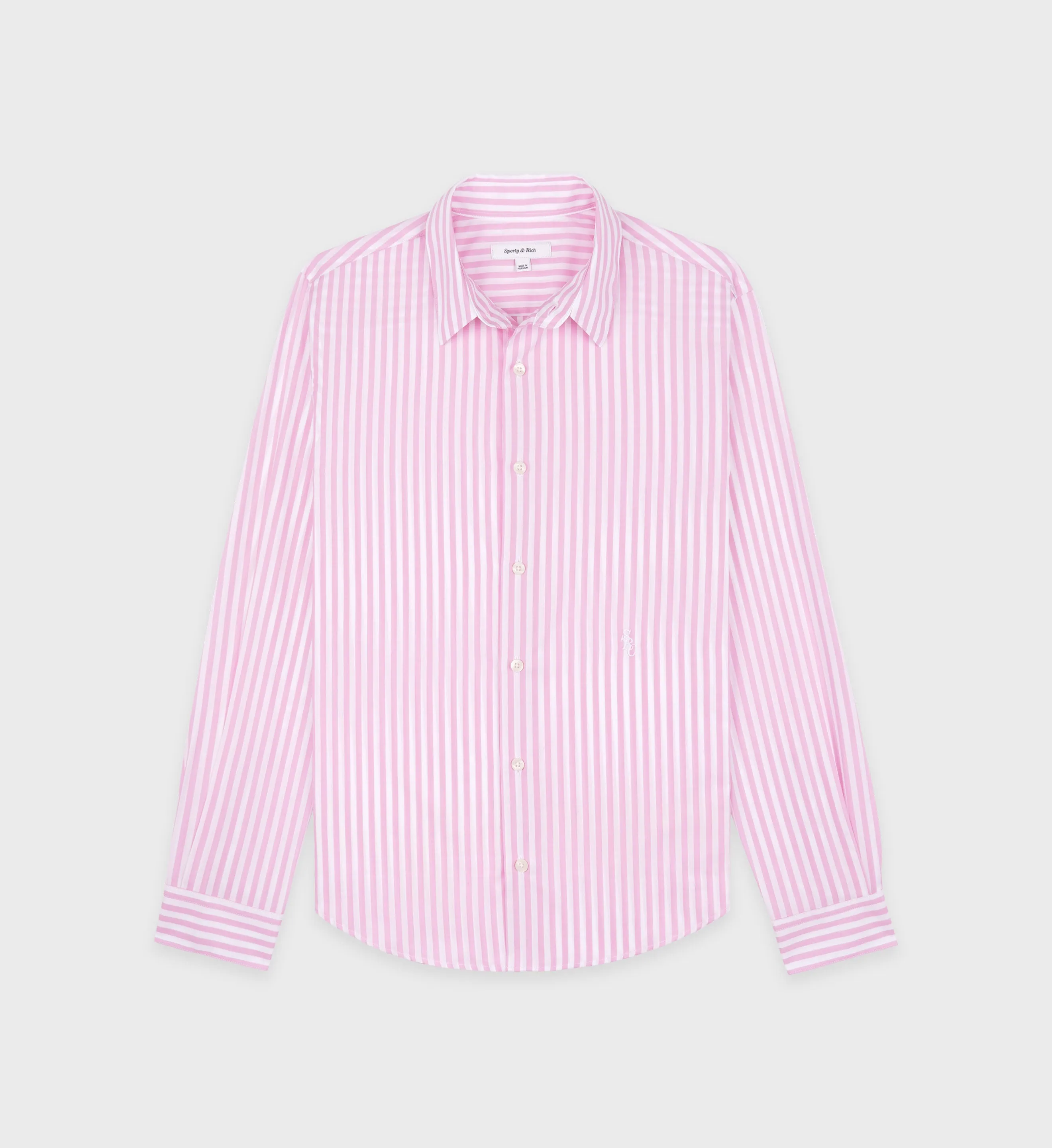 SRC Shirt - Pink Striped sold by Sporty and Rich