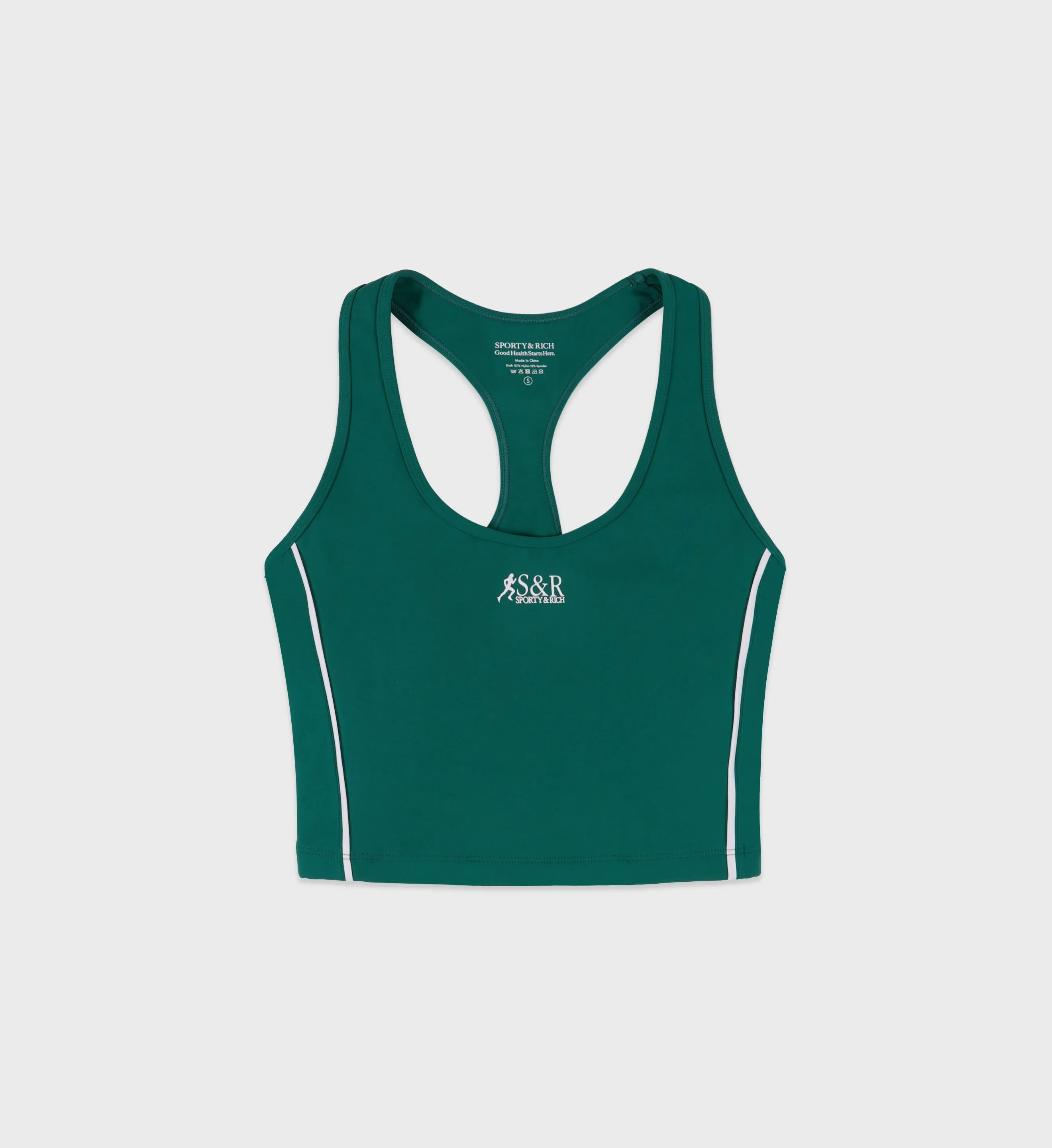 SR Runner Sports Tank - Alpine/White sold by Sporty and Rich