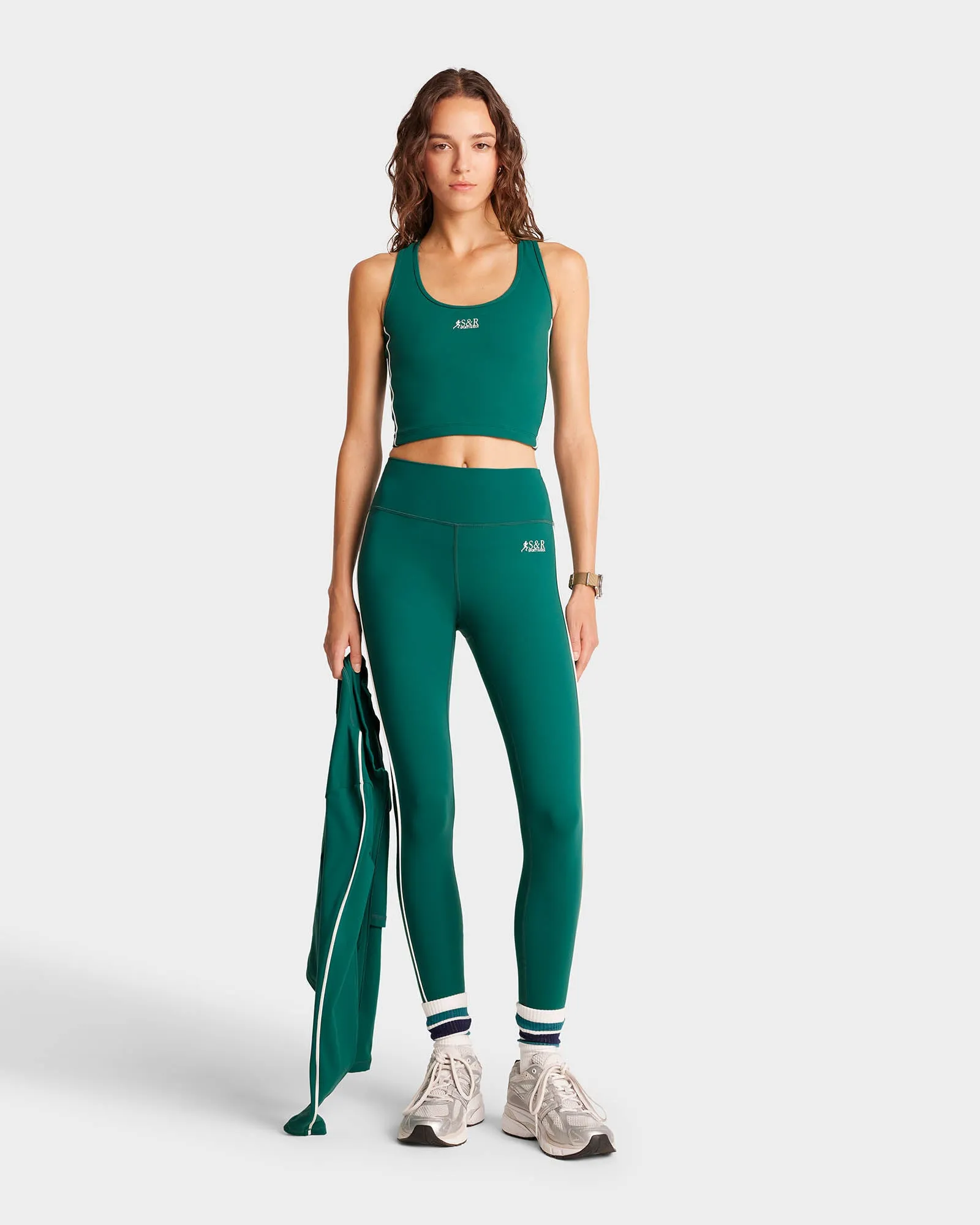 SR Runner Sports Tank - Alpine/White sold by Sporty and Rich product image thumbnail 3