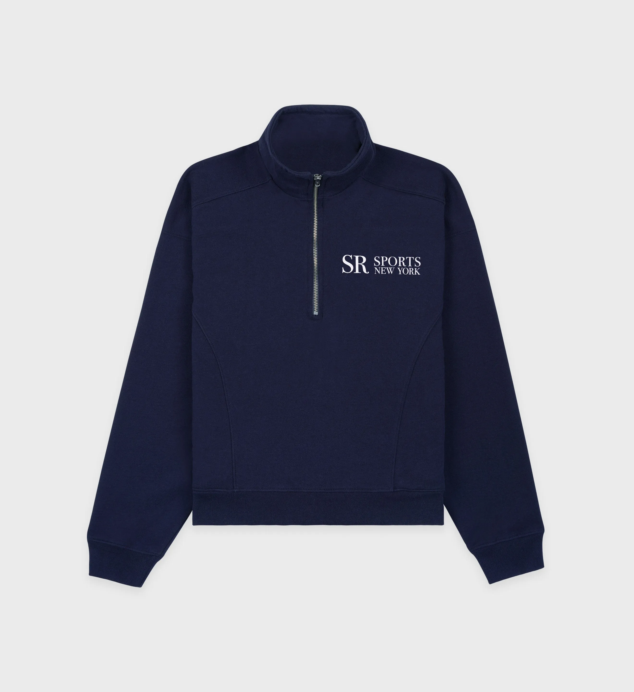 JFK Quarter Zip - Navy/White sold by Sporty and Rich