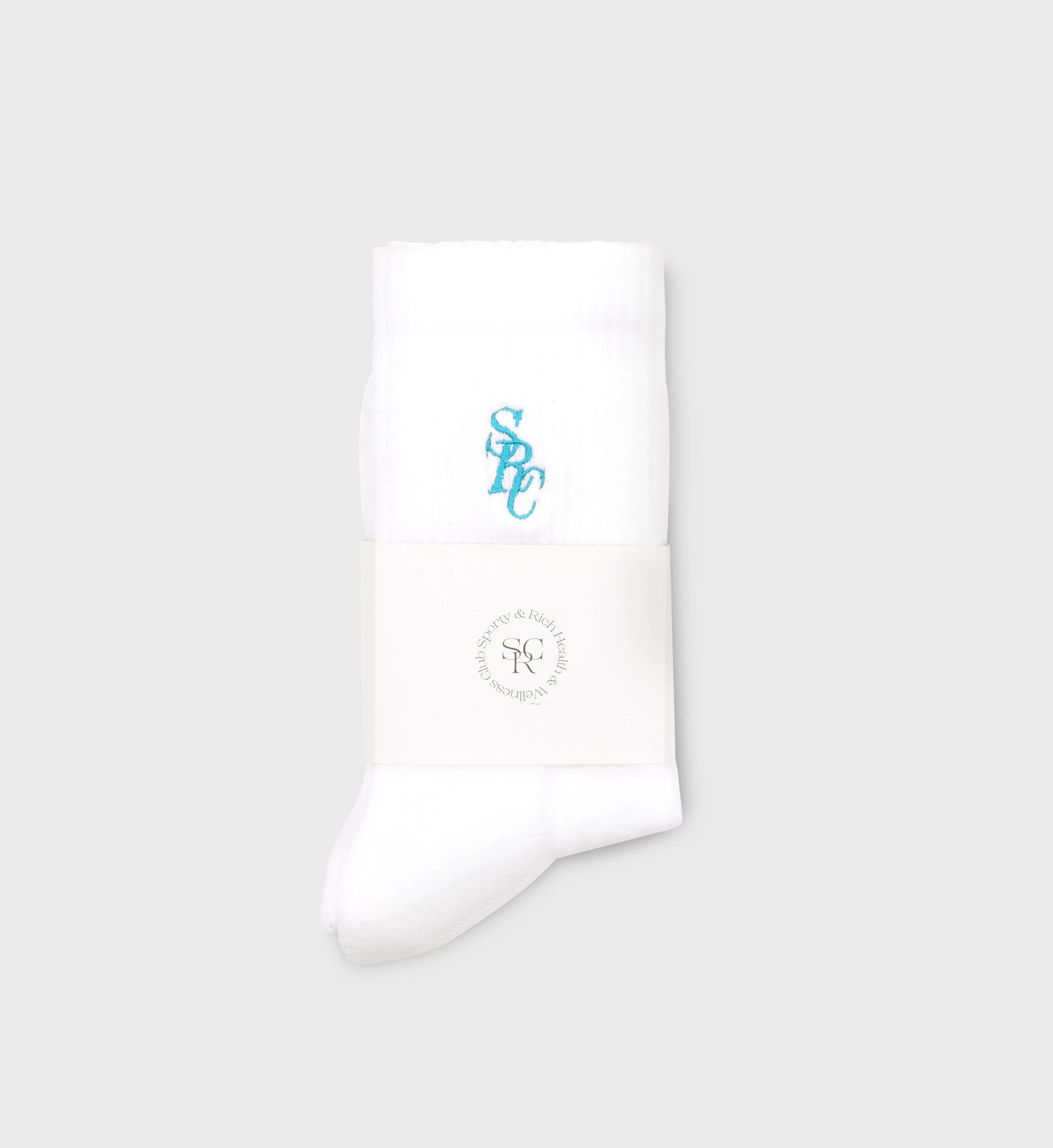 SRC Socks - White/Faded Teal sold by Sporty and Rich product image thumbnail 2