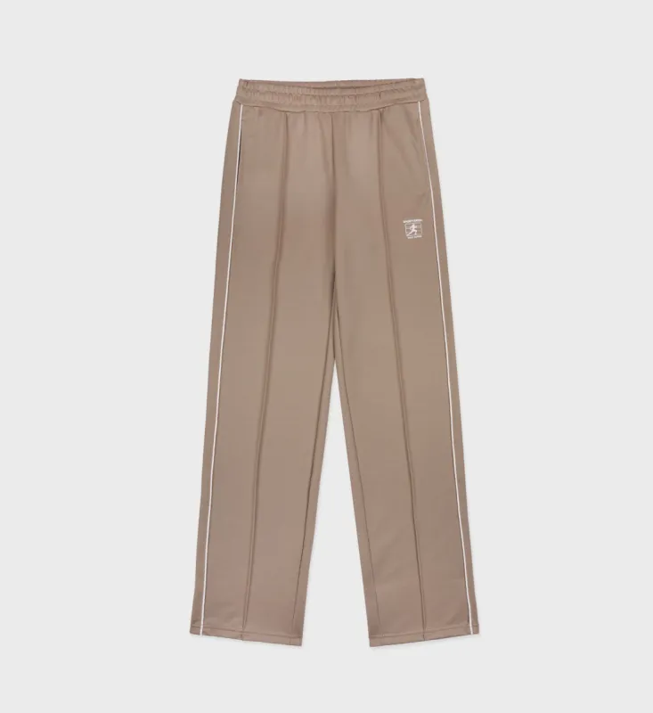 Runner Track Pants - Espresso/White sold by Sporty and Rich
