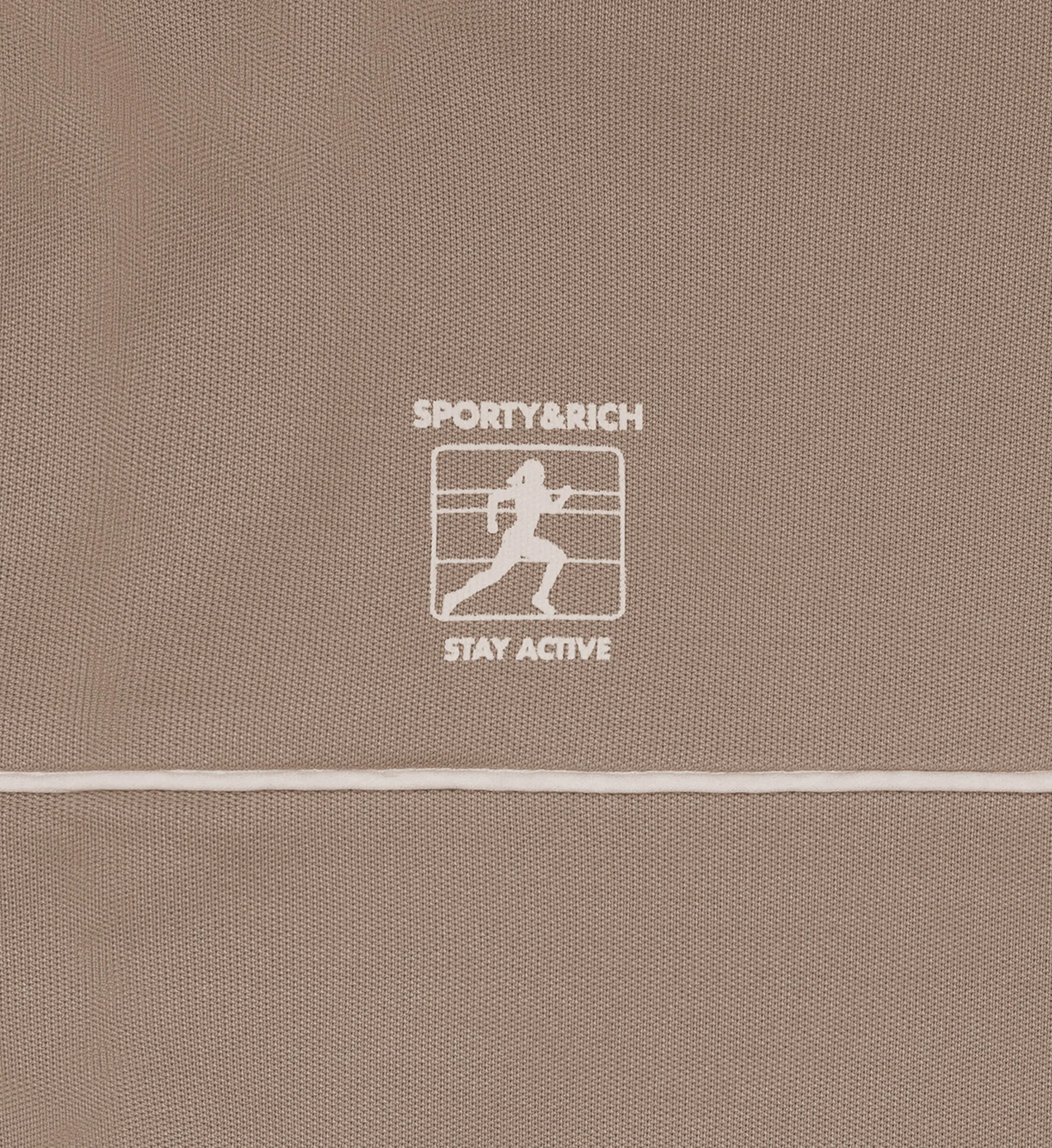 Runner Track Pants - Espresso/White sold by Sporty and Rich product image thumbnail 3