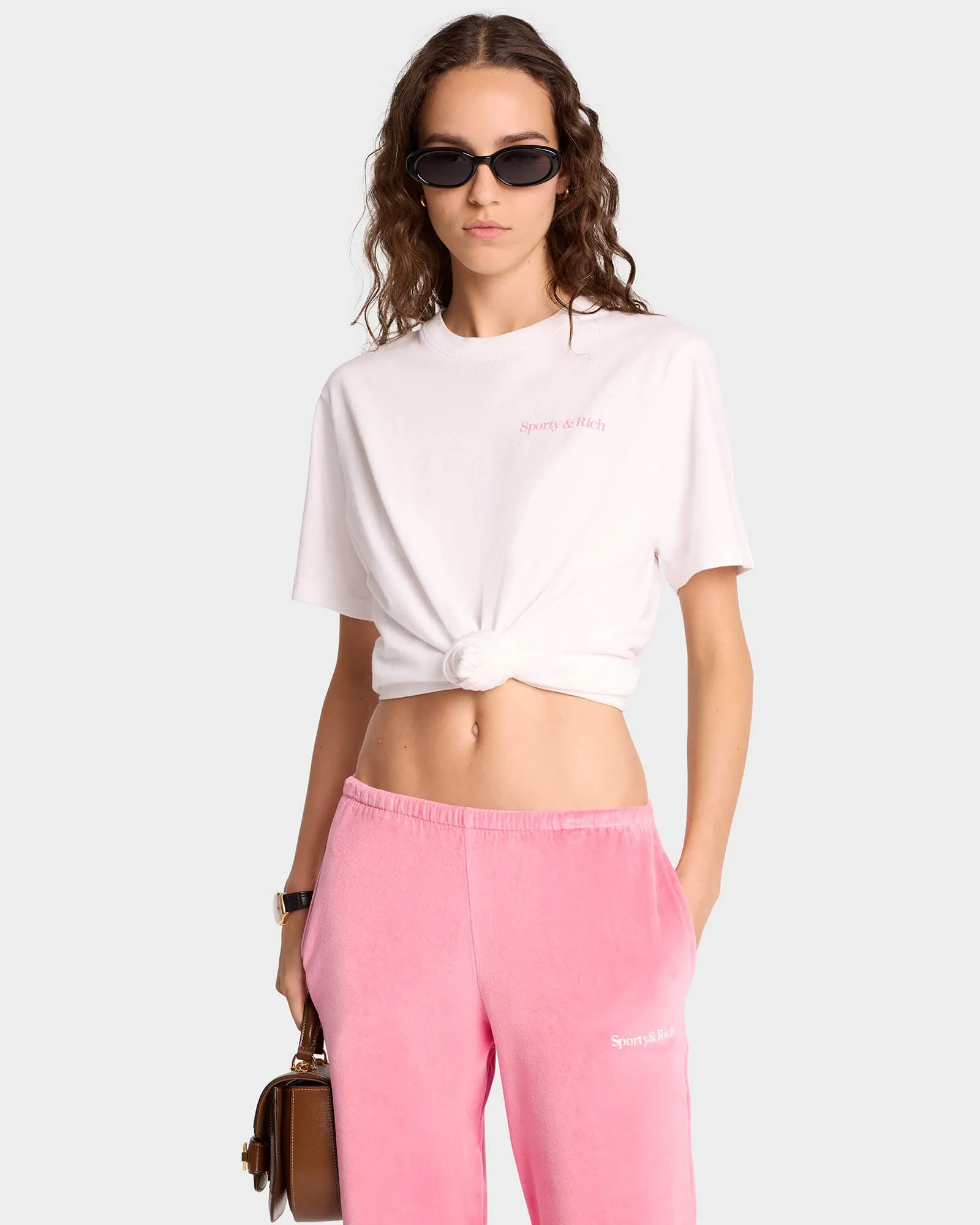 Fitness 94 T-Shirt - White/Cotton Candy sold by Sporty and Rich product image thumbnail 3