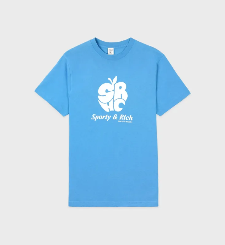 Apple T-Shirt - Ocean sold by Sporty and Rich