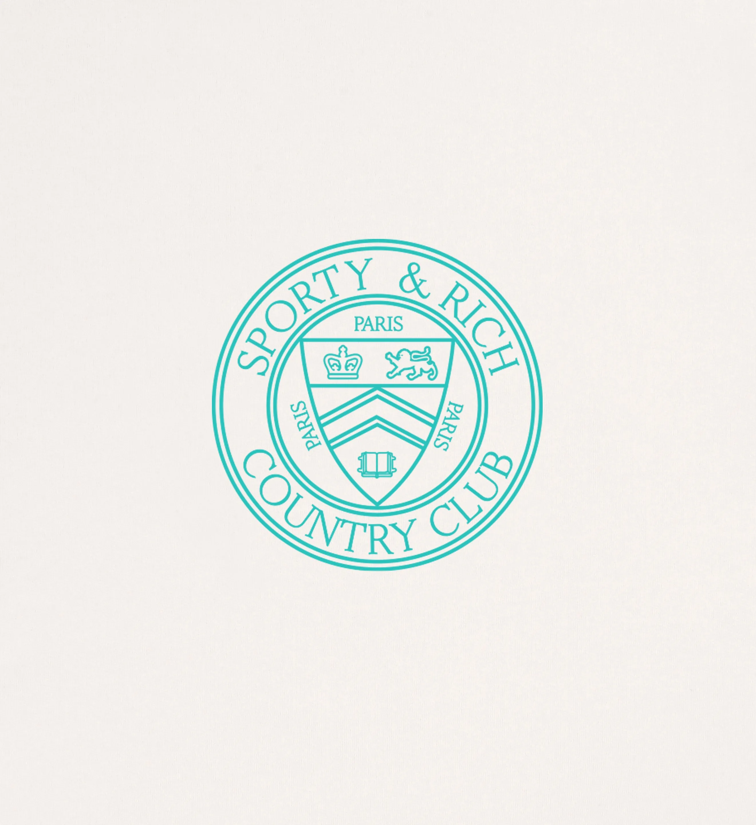 Connecticut Crest Disco Short - Coconut/Caribbean sold by Sporty and Rich product image thumbnail 3