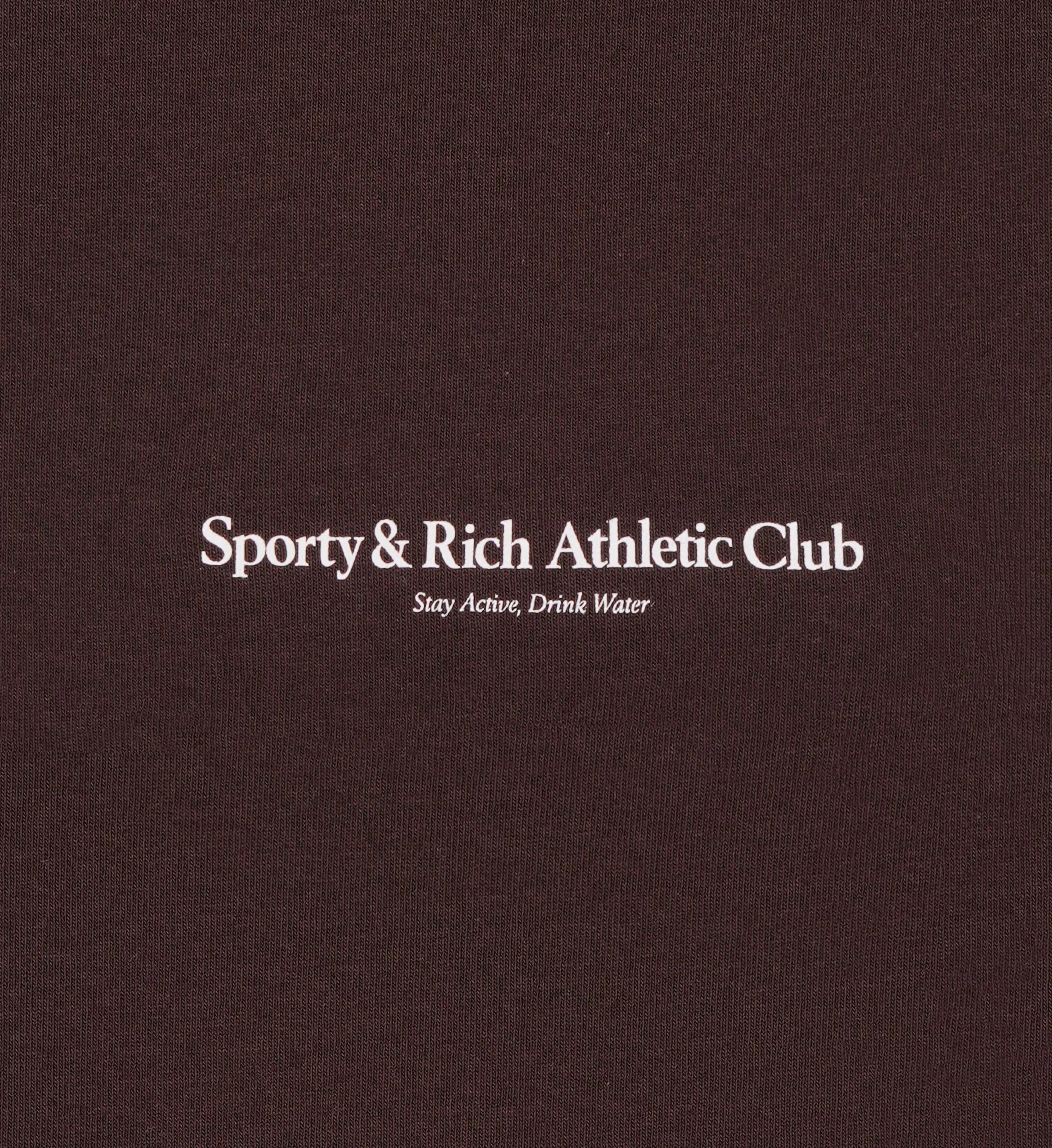 Athletic Club Cropped Hoodie - Chocolate sold by Sporty and Rich product image thumbnail 3