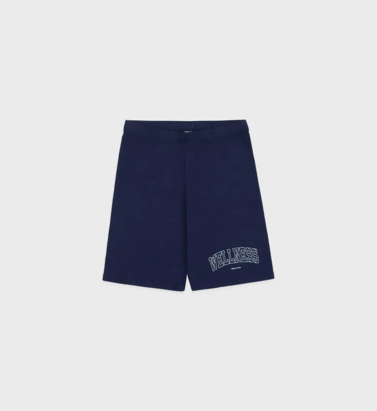 Wellness Ivy Biker Short - Navy/White sold by Sporty and Rich