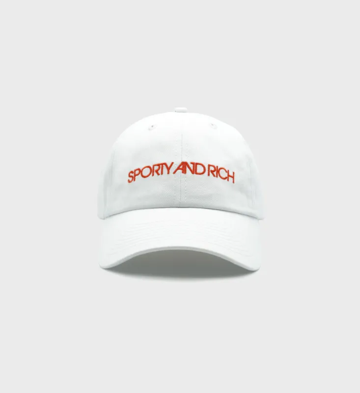 Disco Hat - White/Cerise sold by Sporty and Rich