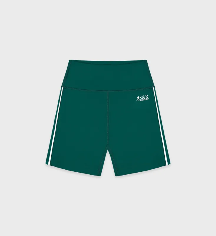 SR Runner Biker Short - Alpine/White sold by Sporty and Rich