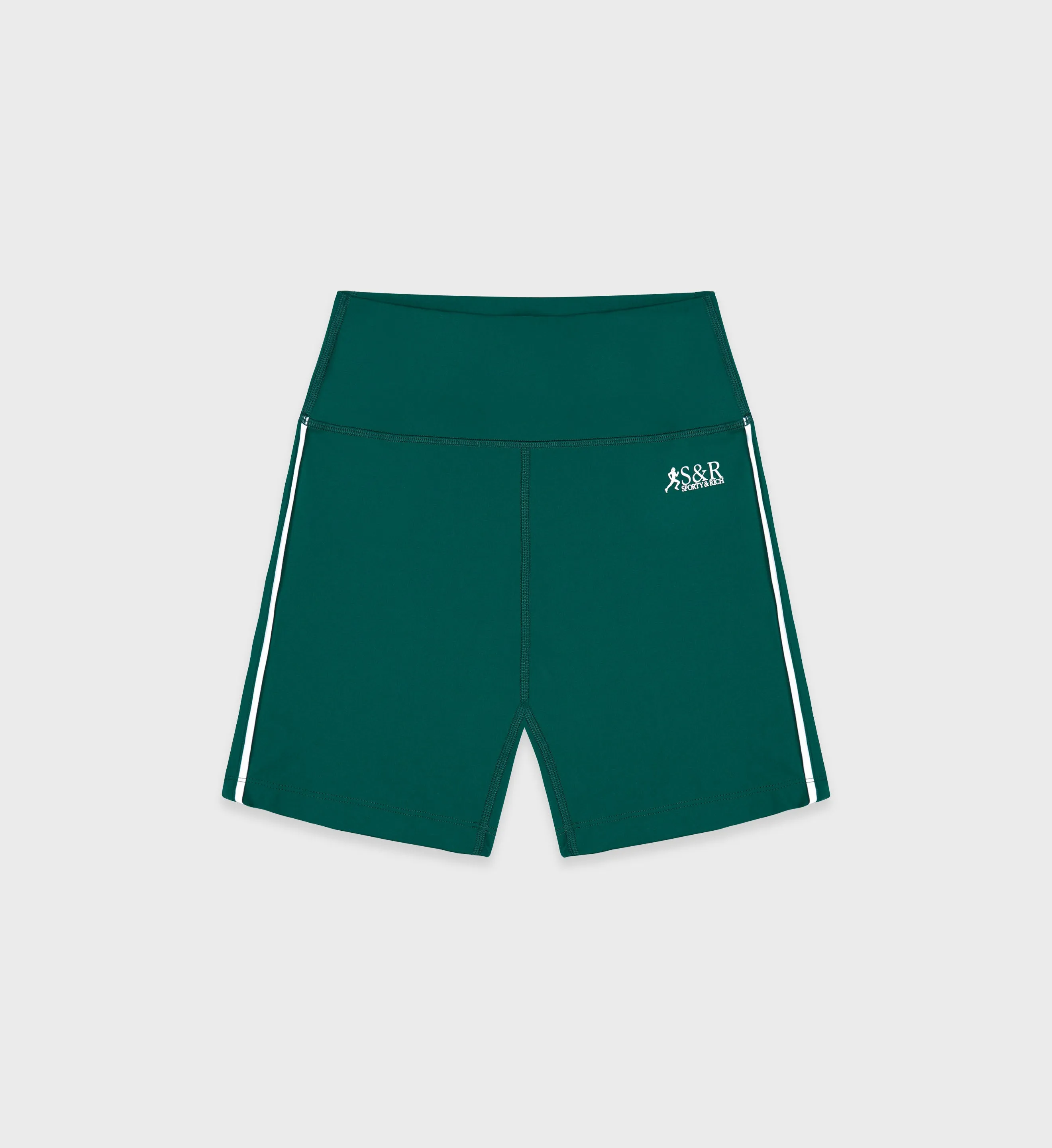 SR Runner Biker Short - Alpine/White sold by Sporty and Rich