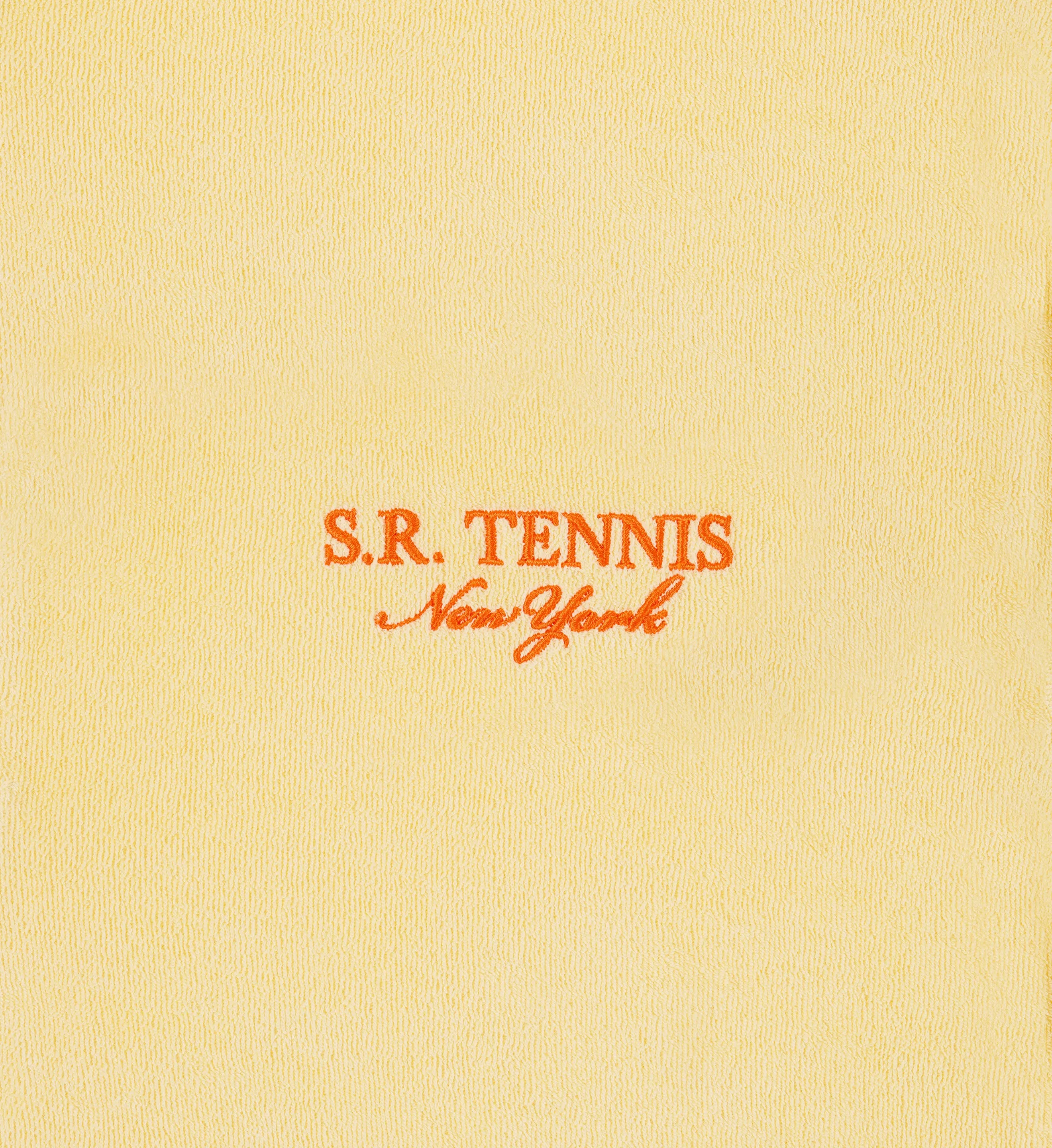 SR Tennis Terry Polo - Almond/Pomodoro sold by Sporty and Rich product image thumbnail 3