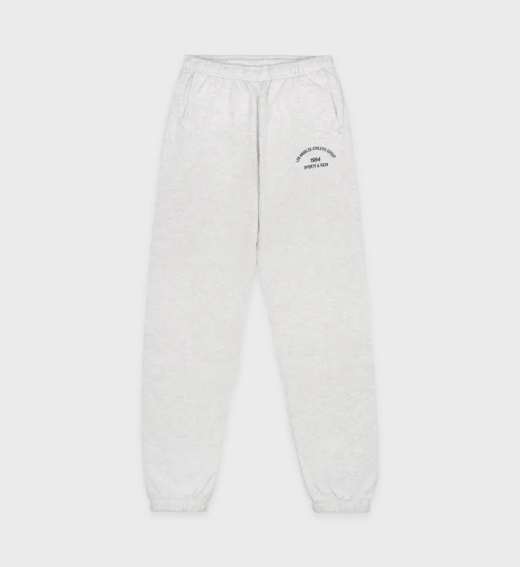 LA Athletic Group Sweatpant - Heather Gray/Navy sold by Sporty and Rich