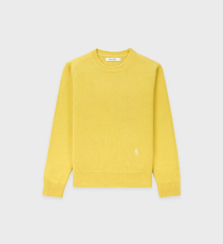 SRC Wool Crewneck - Daffodil sold by Sporty and Rich