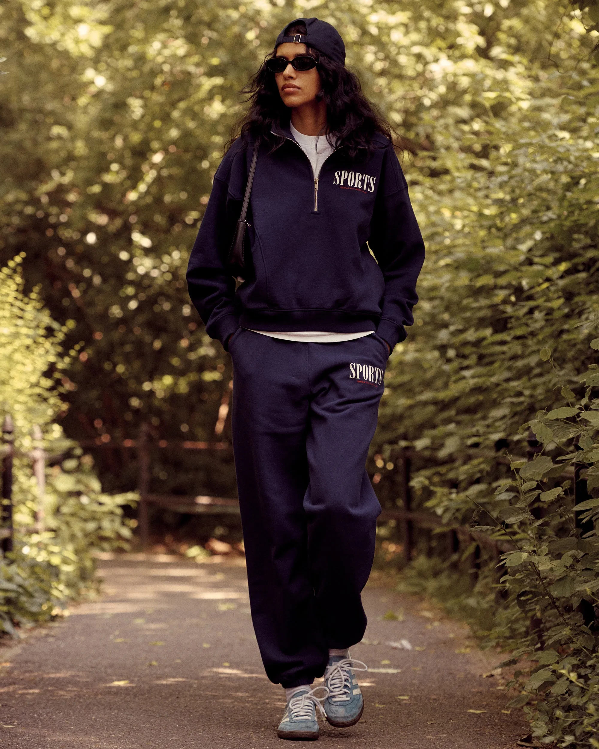 Sports Sweatpant - Navy/White sold by Sporty and Rich product image thumbnail 5