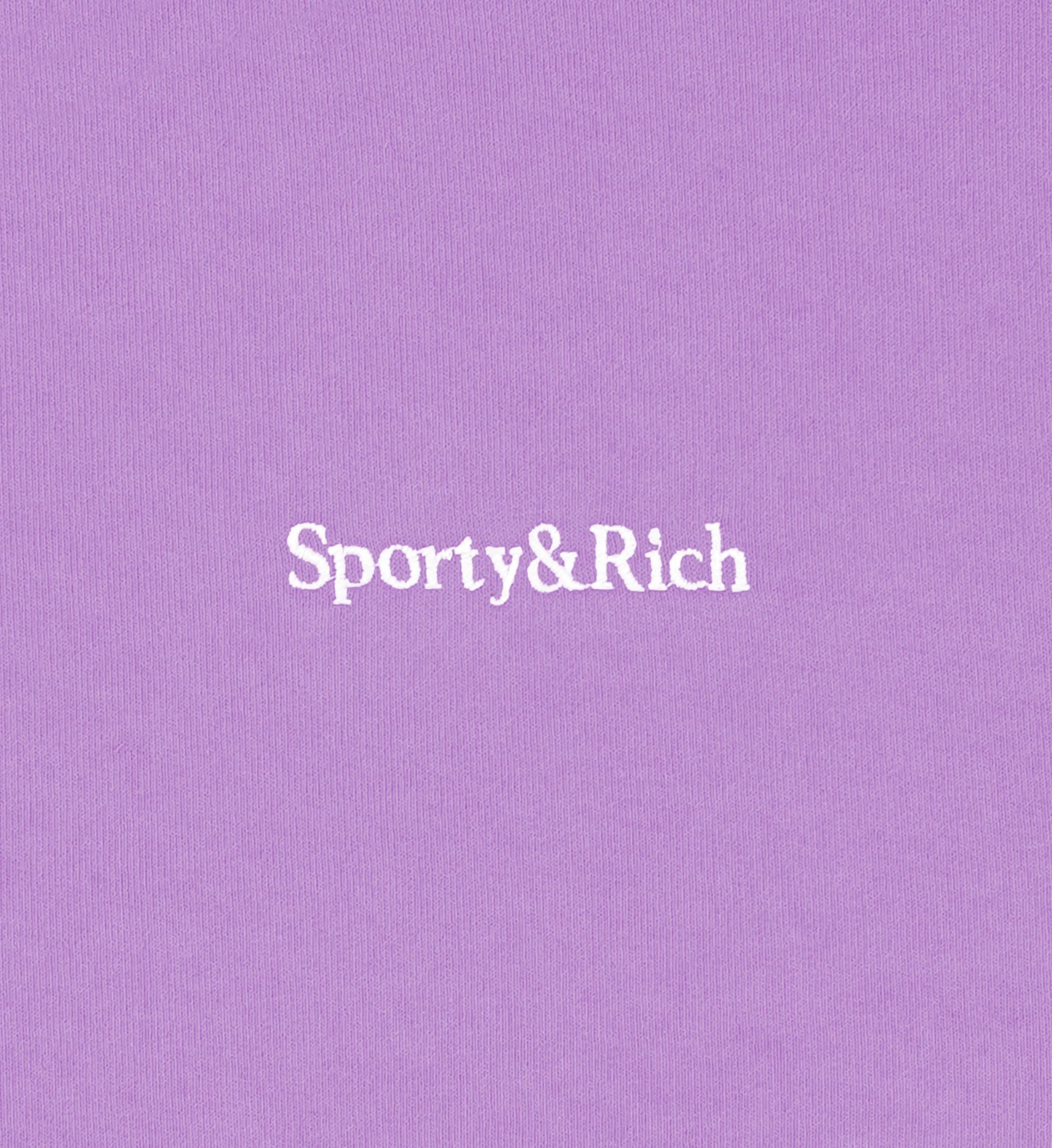 Serif Logo Gym Short - Dip Dye Purple/White sold by Sporty and Rich product image thumbnail 3