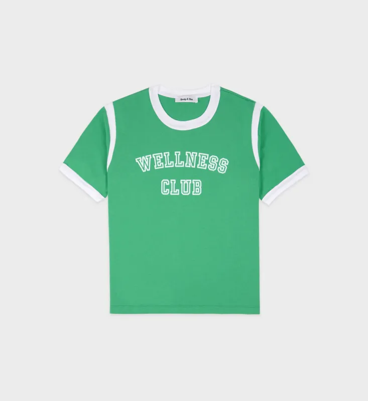 Wellness Club Sports Tee - Verde/White sold by Sporty and Rich