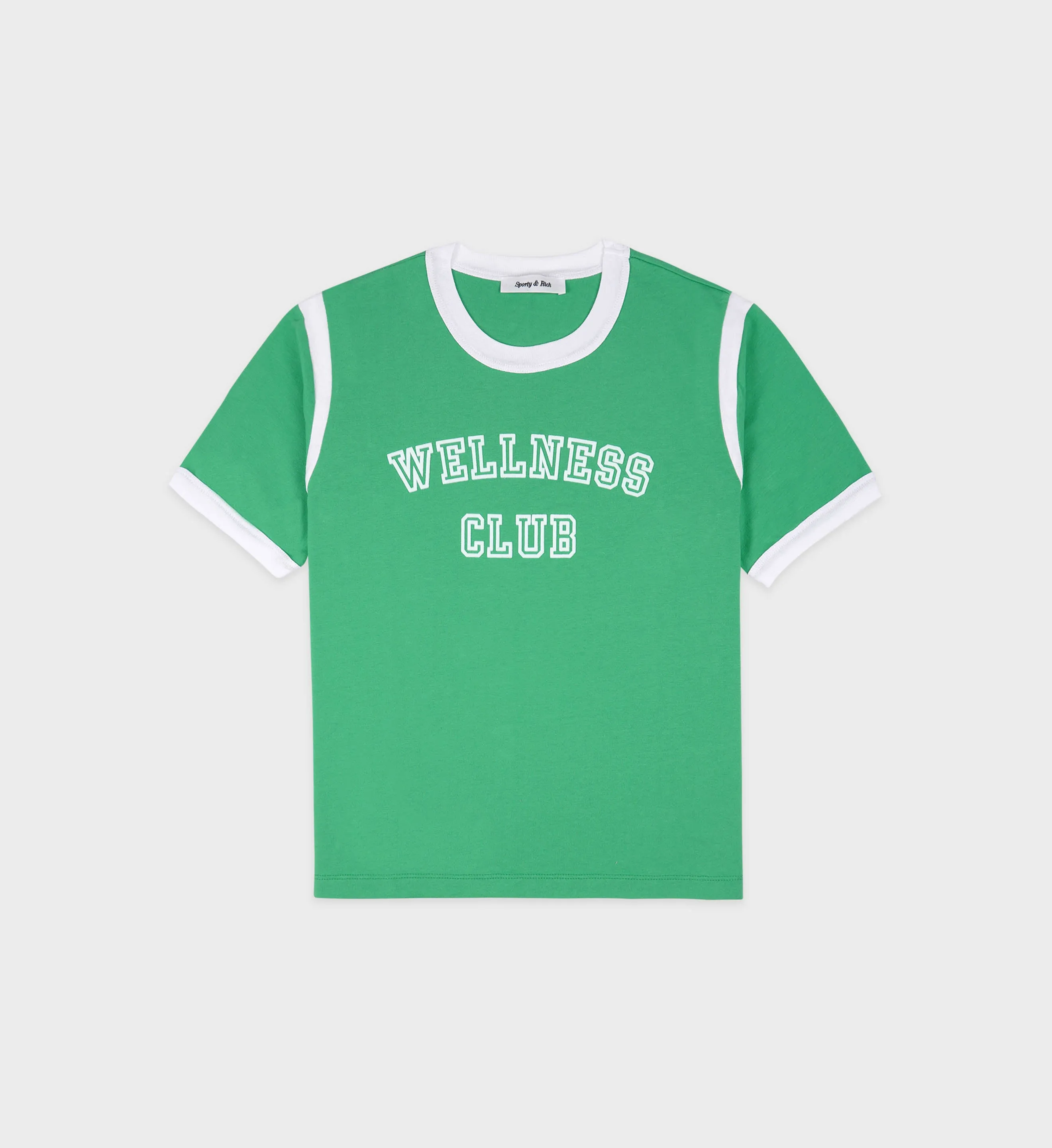 Wellness Club Sports Tee - Verde/White sold by Sporty and Rich