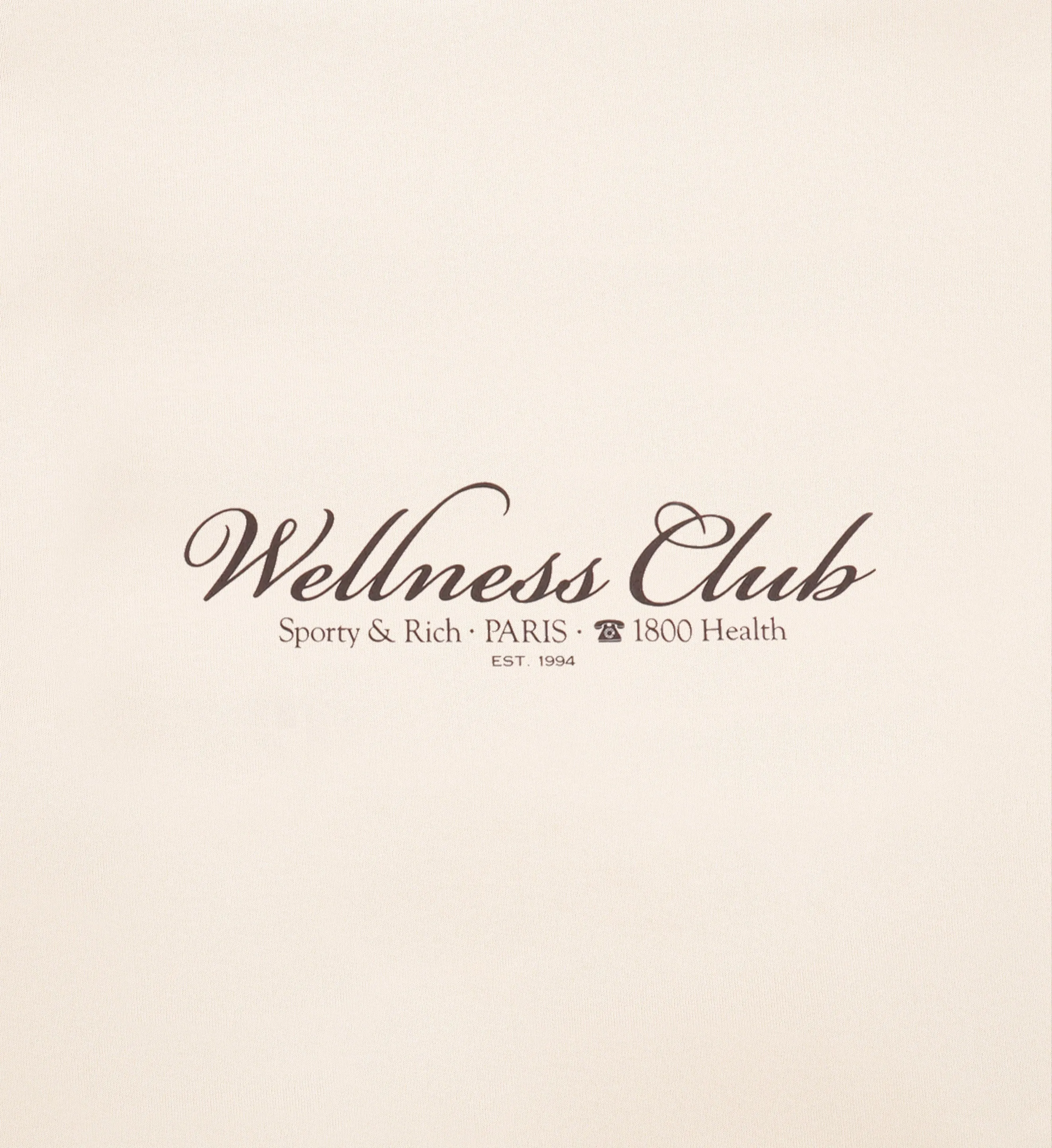 1800 Health T-Shirt - Cream/Chocolate sold by Sporty and Rich product image thumbnail 3