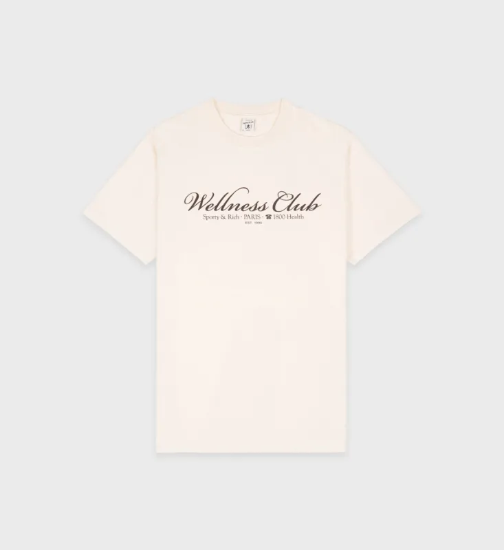 1800 Health T-Shirt - Cream/Chocolate sold by Sporty and Rich