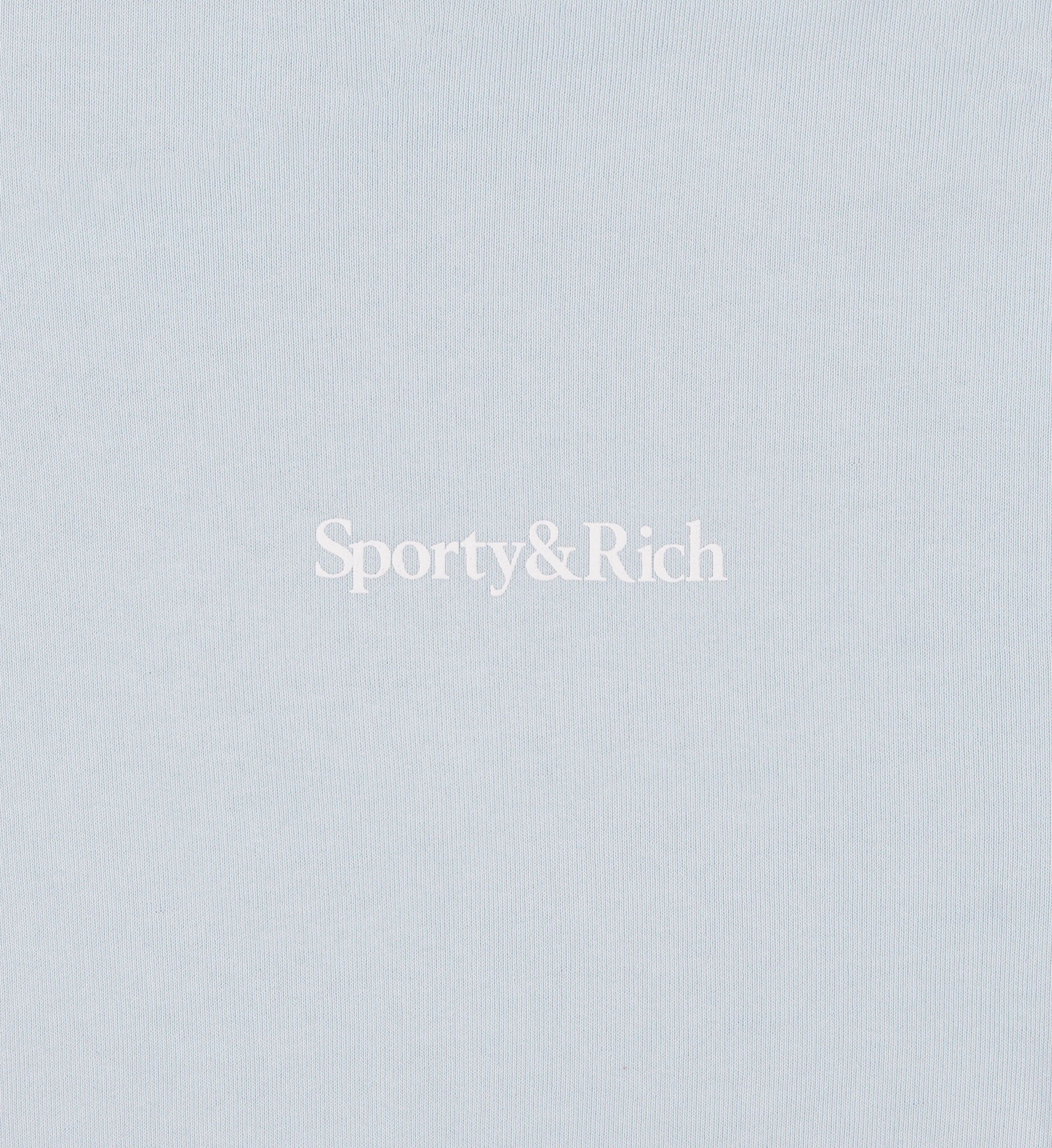 Be Nice Cropped T-Shirt - Baby Blue/White sold by Sporty and Rich product image thumbnail 4