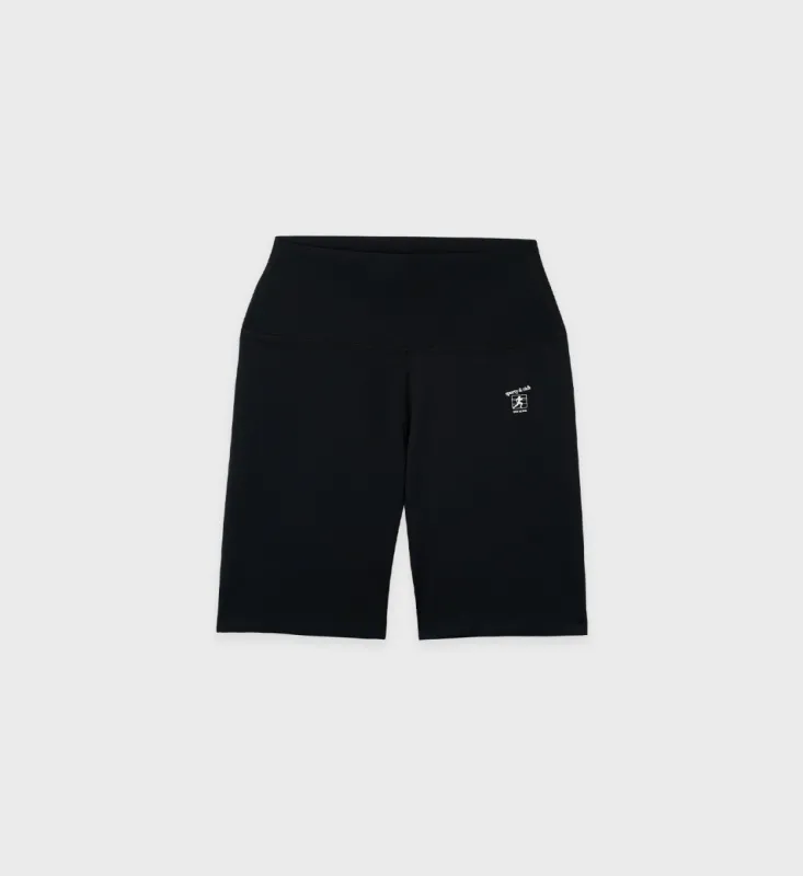 Biker Short N.01 - Black sold by Sporty and Rich